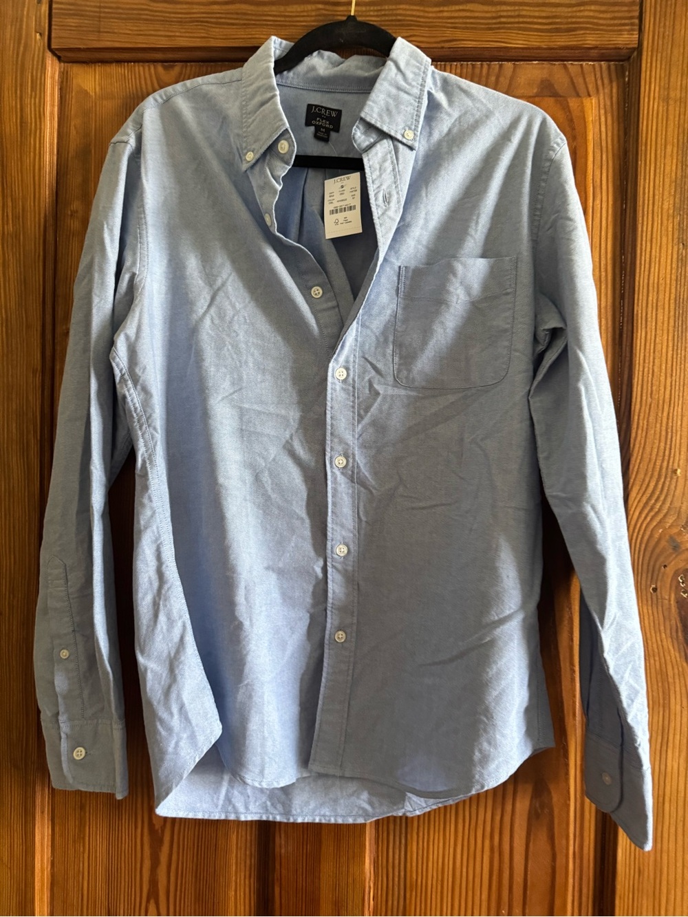 J. Crew Light Blue Button-Down Oxford Shirt
